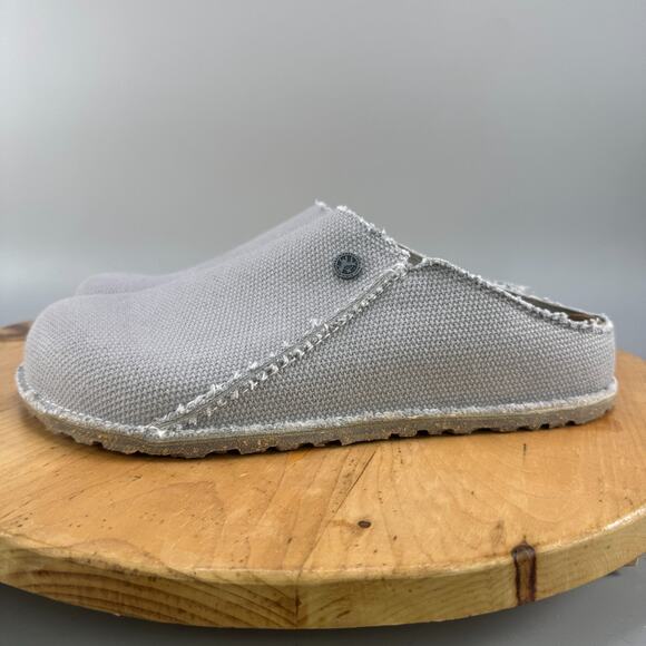 Birkenstock Zermatt Men's Size 11 (44) Canvas Upper Slip On Clog Shoes Grey NEW - Picture 3 of 9